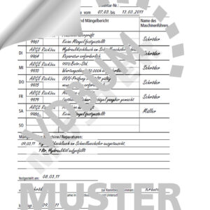 Kontrollbuch für Maschinen und Fahrzeuge 81